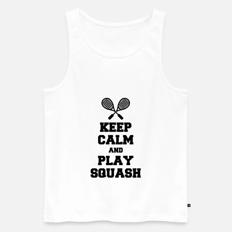 Squash - Männer Premium Bio Tank Top - Weiß