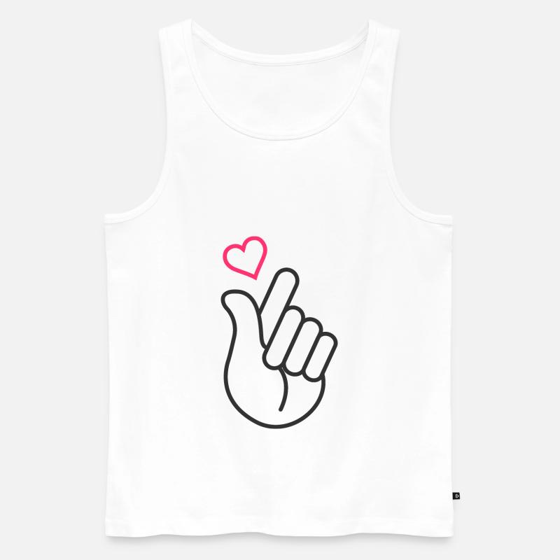 K-Pop - Männer Premium Bio Tank Top - Weiß