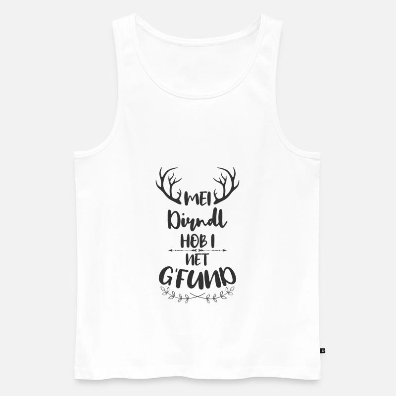 Dirndl Ersatz - Männer Premium Bio Tank Top - Weiß