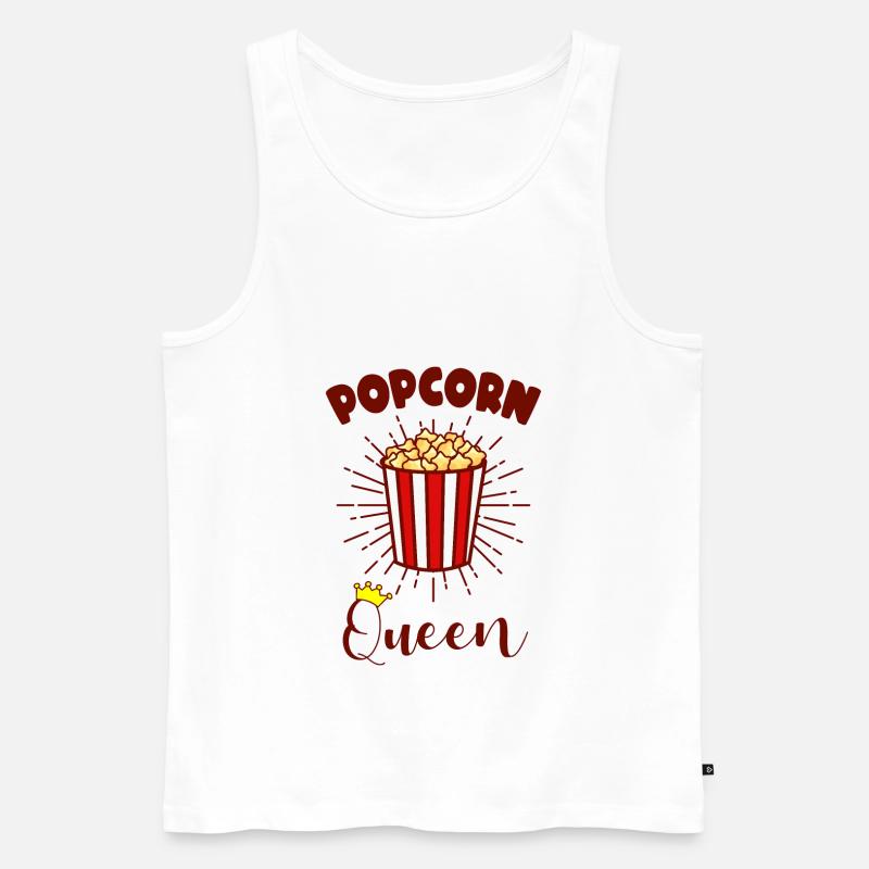 Popcorn Kostüm - Männer Premium Bio Tank Top - Weiß
