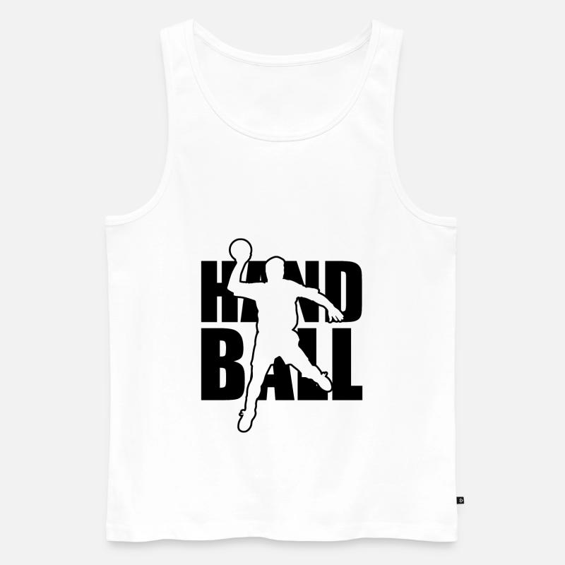 Handballer - Männer Premium Bio Tank Top - Weiß