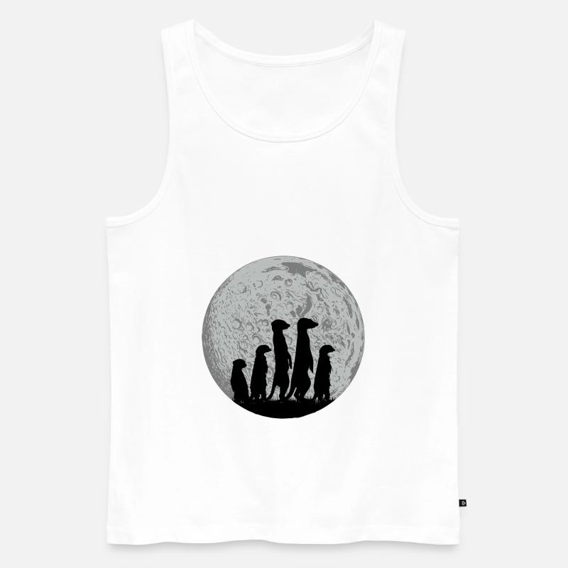 Erdmännchen - Männer Premium Bio Tank Top - Weiß