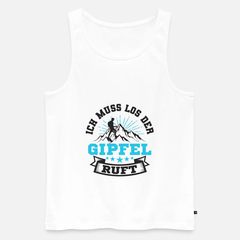 Bergsteiger - Männer Premium Bio Tank Top - Weiß