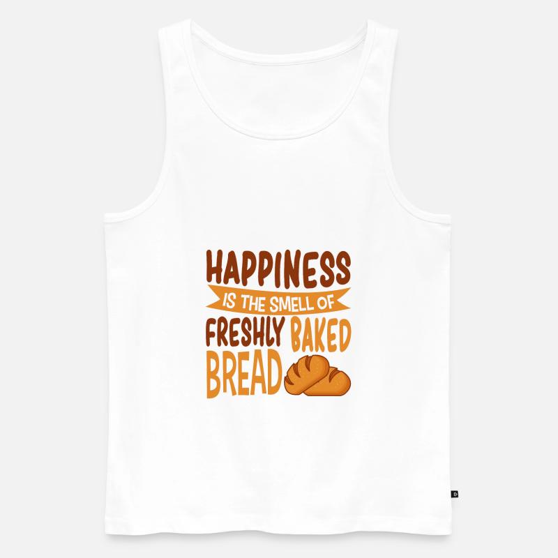 Bäcker - Männer Premium Bio Tank Top - Weiß