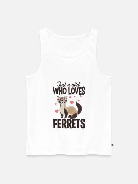 Frettchen - Männer Premium Bio Tank Top - Weiß
