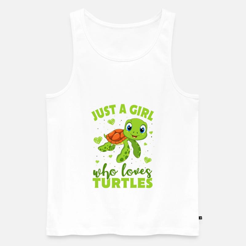 Schildkröte - Männer Premium Bio Tank Top - Weiß