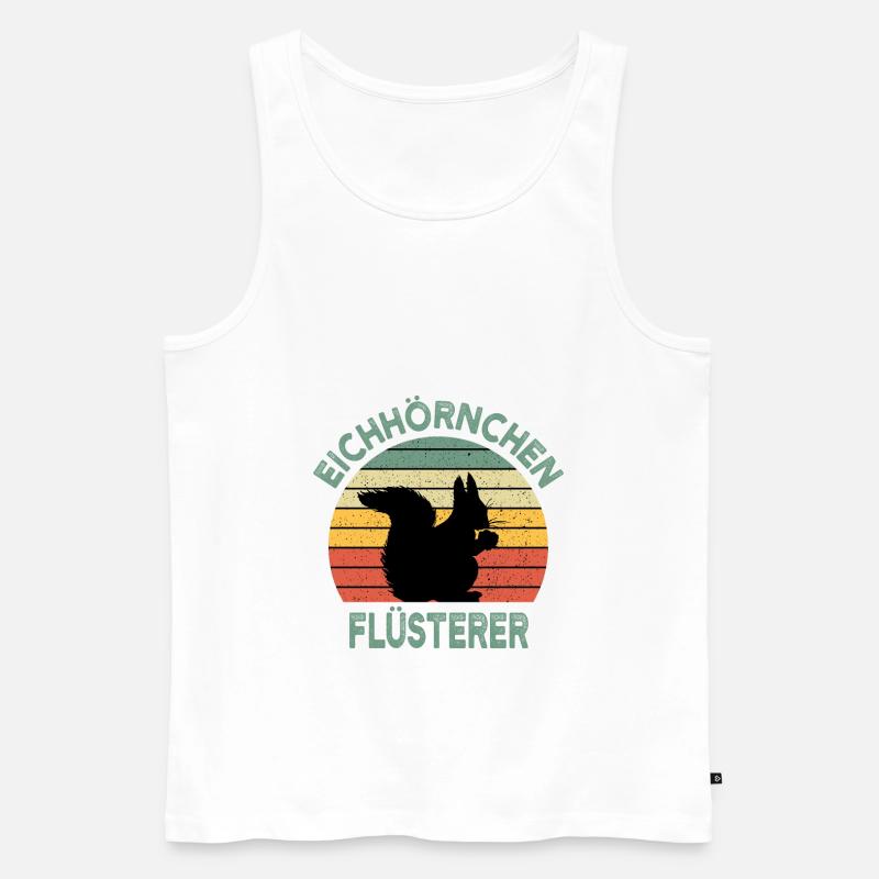 Eichhörnchen - Männer Premium Bio Tank Top - Weiß