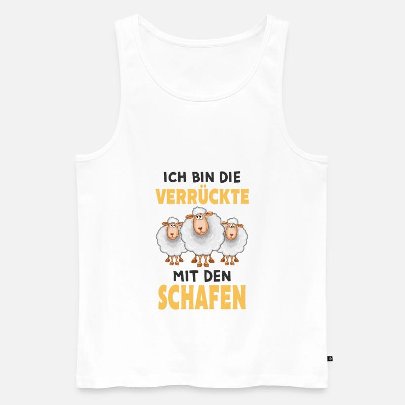 Schaf - Männer Premium Bio Tank Top - Weiß