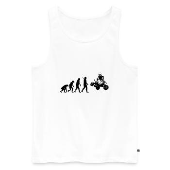 Evolution Quad Racer - Men's Premium Organic Tank Top - white - Front - Michal (187cm)