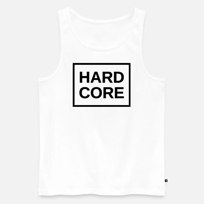 Hardcore-Kollektion - Männer Premium Bio Tank Top - Weiß