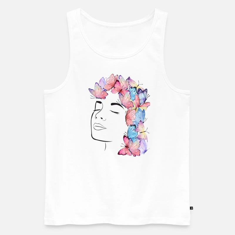 Ich bin - Männer Premium Bio Tank Top - Weiß