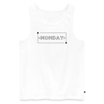 mon Design 20 - Débardeur bio Premium Homme - blanc - Devant - Michal (187cm)
