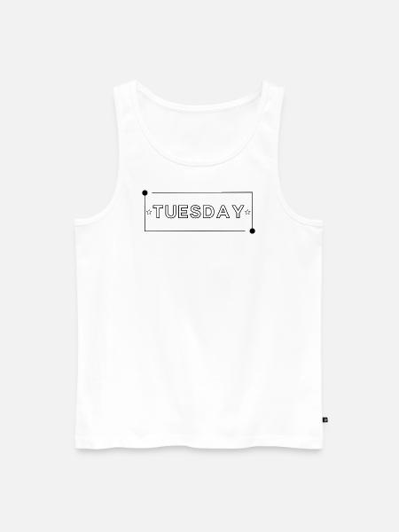 Thuesday is a good Day - Men's Premium Organic Tank Top - white