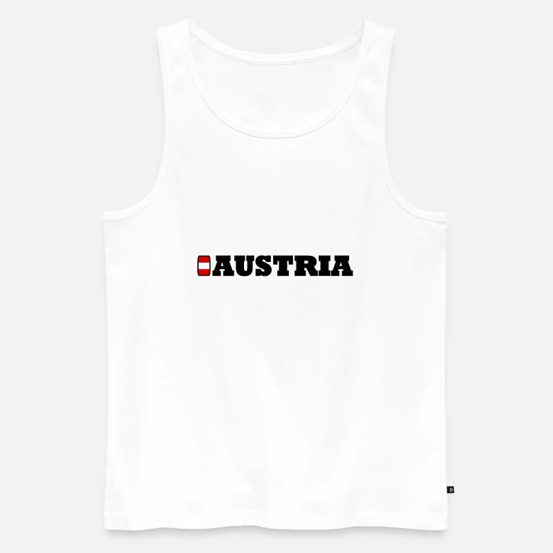 Austria / Austria - Men's Premium Organic Tank Top - white