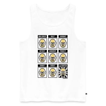 Nichts Geht Über Meinen Garten! (Urlaub / POS 3C) - Männer Premium Bio Tank Top - Weiß - Vorne - AI Model Male 178 light (178cm)