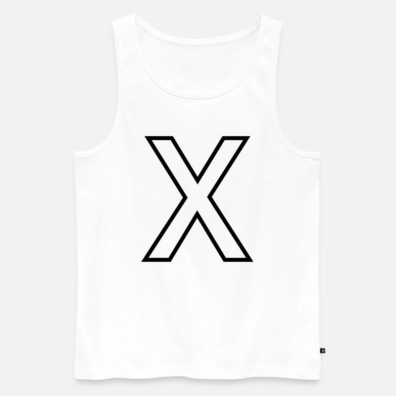 X - Männer Premium Bio Tank Top - Weiß