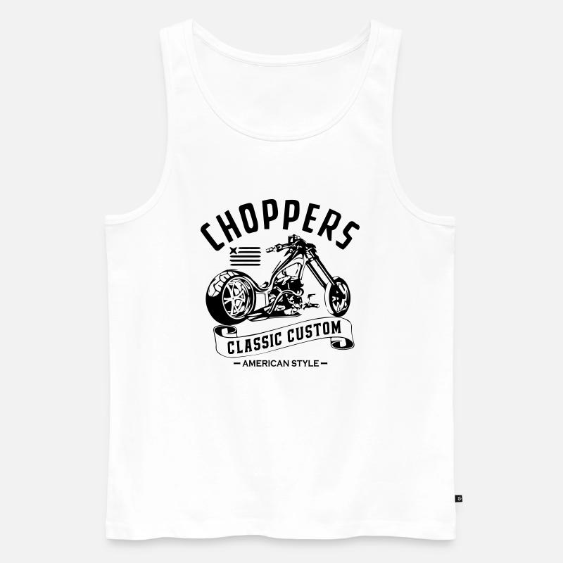 Chopper Classic Custom - Männer Premium Bio Tank Top - Weiß
