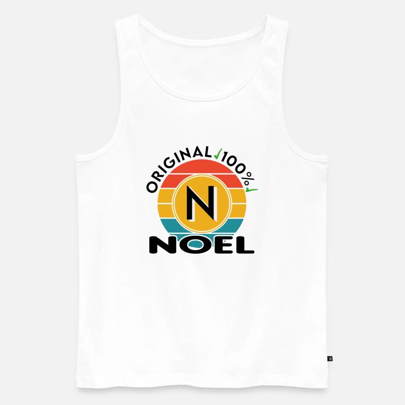 Noel - Männer Premium Bio Tank Top - Weiß