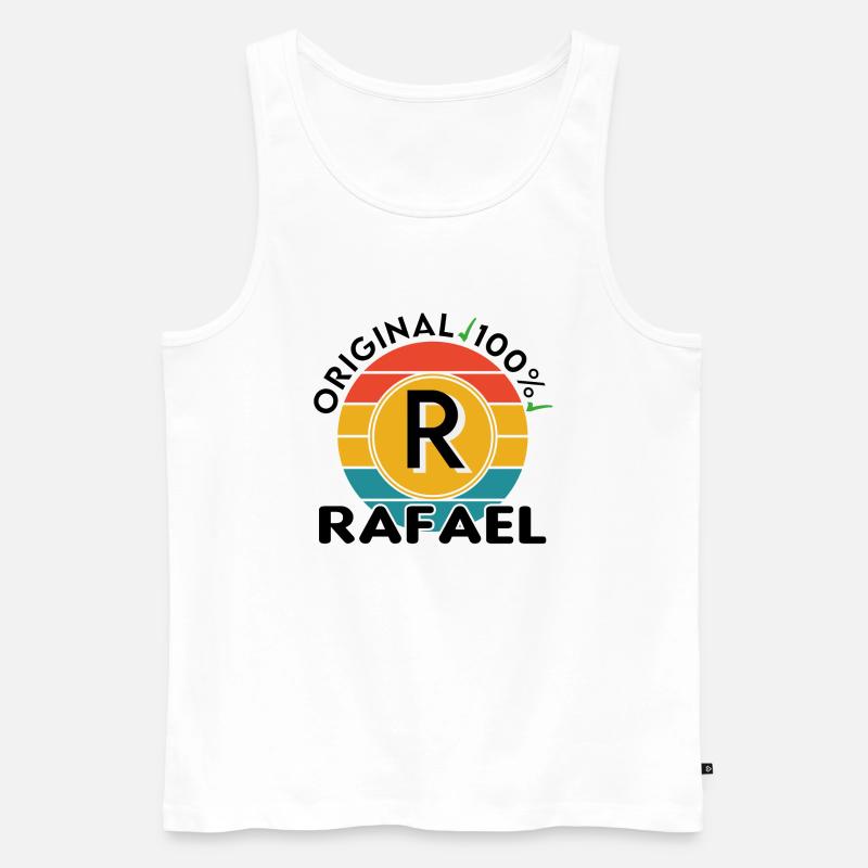 Rafael - Männer Premium Bio Tank Top - Weiß