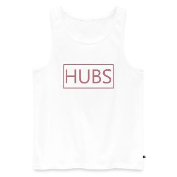 Hubs Matching Engagement Wedding Honeymoon - Men's Premium Organic Tank Top - white - Front - AI Model Male 178 light (178cm)