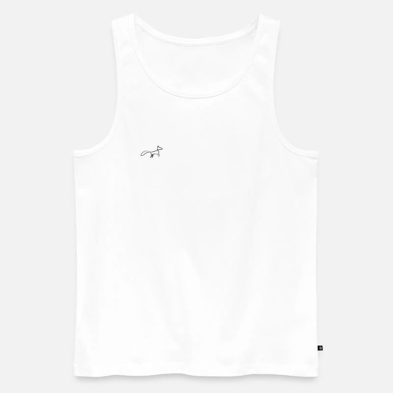 Fuchs - Männer Premium Bio Tank Top - Weiß