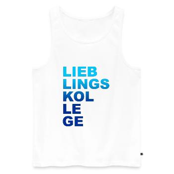 Arbeitskollege Kollege Lieblingskollege - Männer Premium Bio Tank Top - Weiß - Vorne - Michal (187cm)