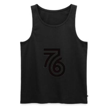76 - Débardeur bio Premium Homme - charbon - Devant - Alexander (188cm)