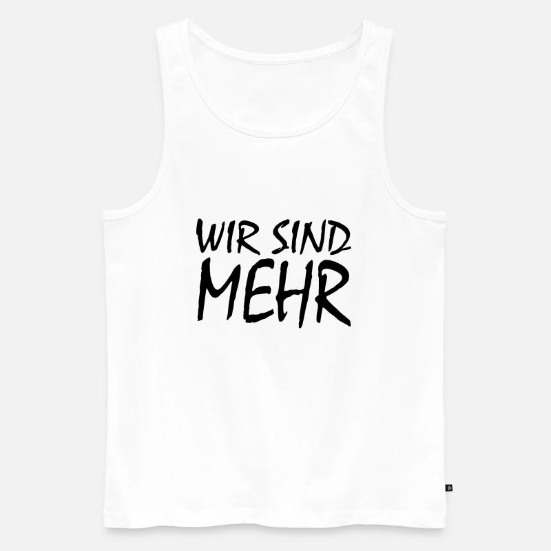 WIR SIND MEHR - Männer Premium Bio Tank Top - Weiß