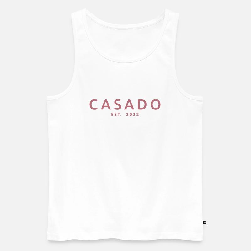 2022 Hochzeit Ehepaar - Männer Premium Bio Tank Top - Weiß