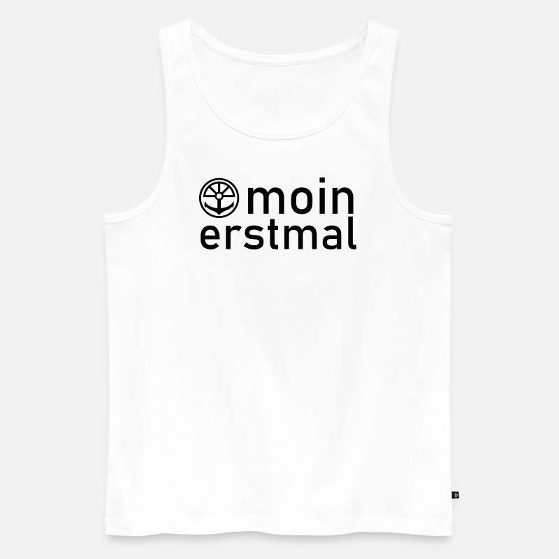 Anker Moin erstmal - Männer Premium Bio Tank Top - Weiß