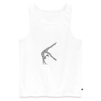 Gymnastics - Premium Design - Männer Premium Bio Tank Top - Weiß - Vorne - Michal (187cm)