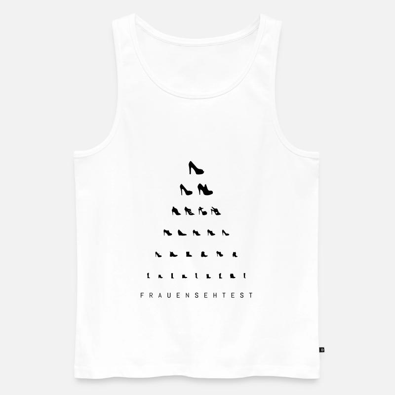 Frauensehtest - Männer Premium Bio Tank Top - Weiß