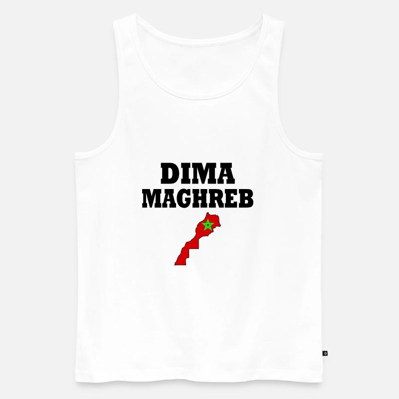 Dima maghreb - Männer Premium Bio Tank Top - Weiß