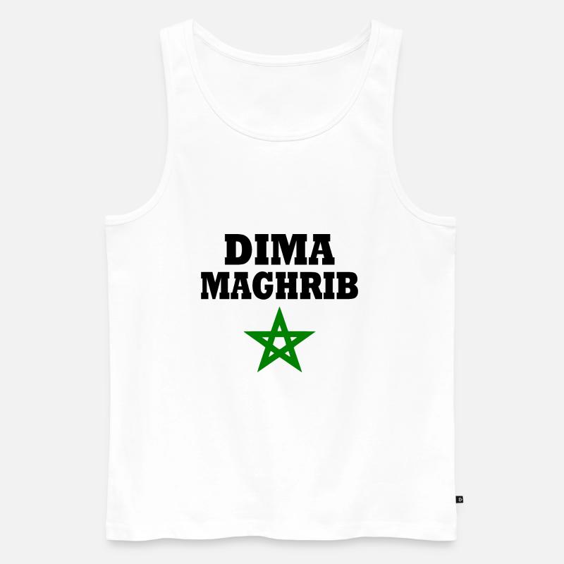 Dima maghreb - Männer Premium Bio Tank Top - Weiß