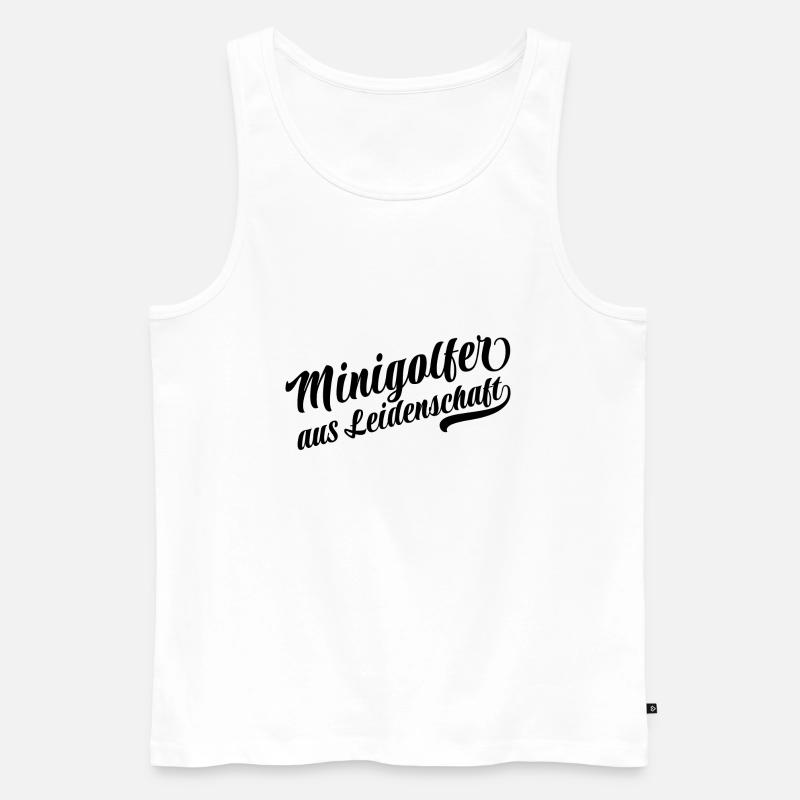 Minigolfer aus Leidenschaft - Männer Premium Bio Tank Top - Weiß