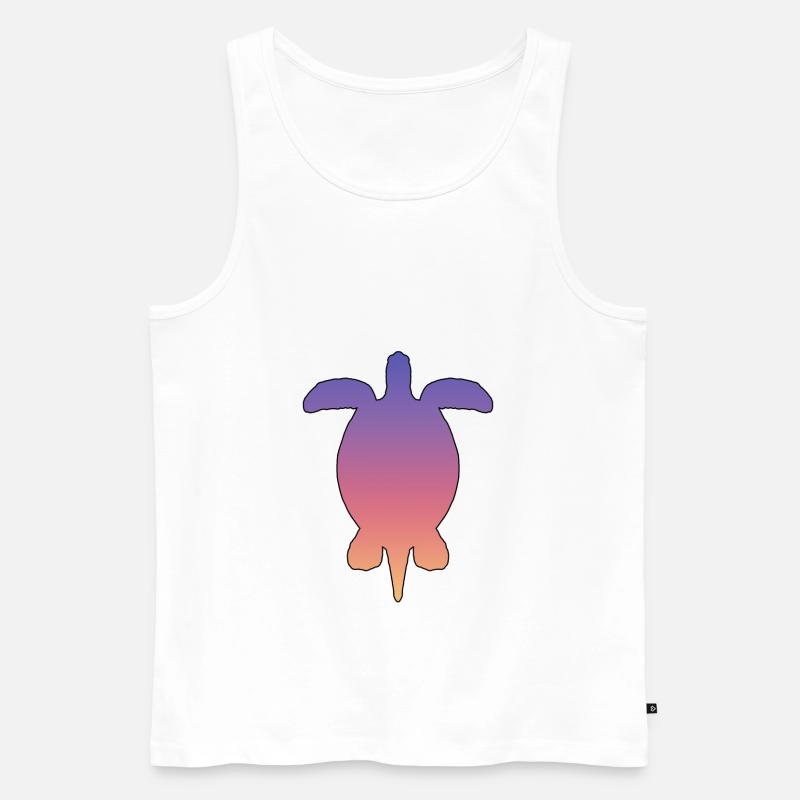 Turtle - Männer Premium Bio Tank Top - Weiß