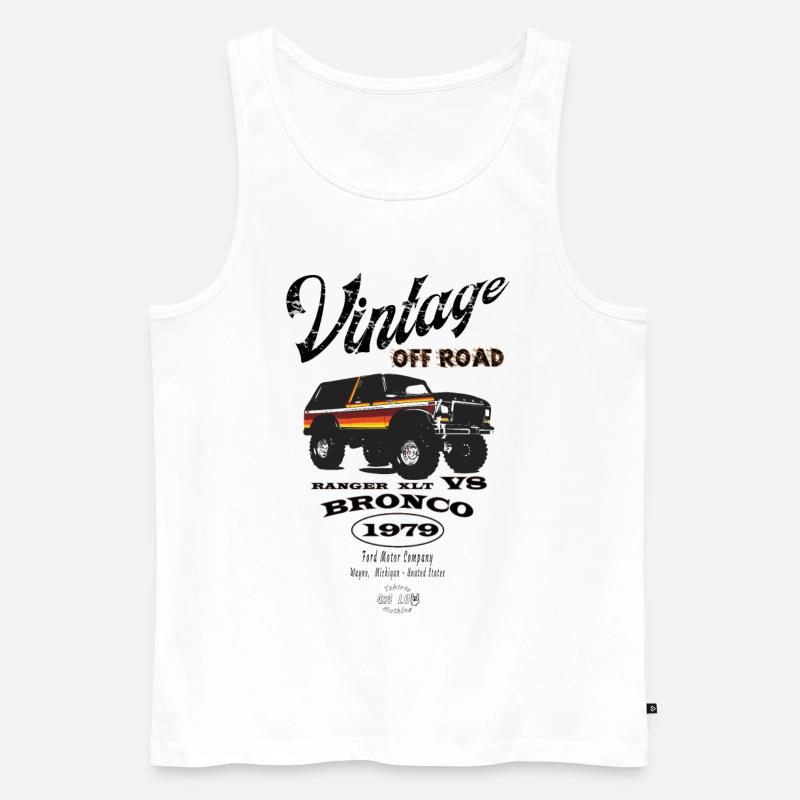 Bronco 1979 - Männer Premium Bio Tank Top - Weiß