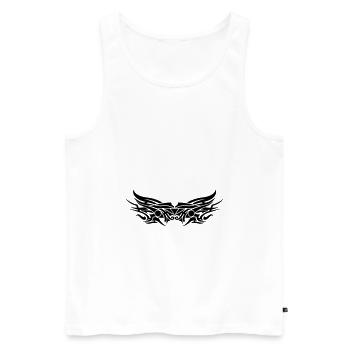 Symbole tribal - Débardeur bio Premium Homme - blanc - Devant - AI Model Male 178 light (178cm)