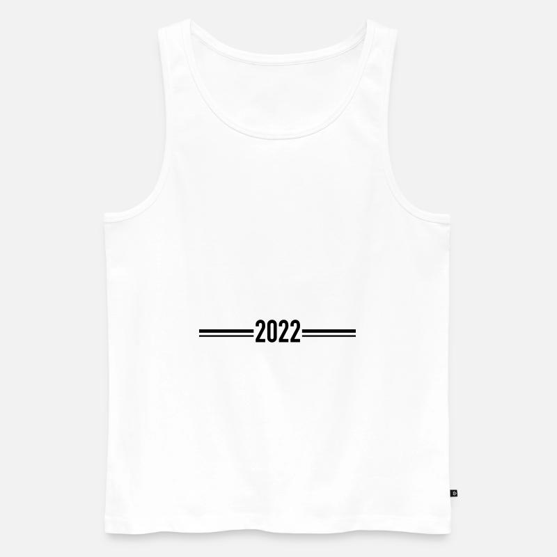 2022 Symbol - Männer Premium Bio Tank Top - Weiß