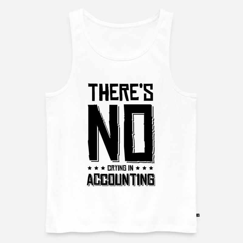 buchhalter accountant spruch - Männer Premium Bio Tank Top - Weiß