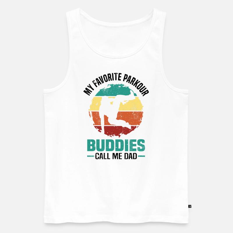 Parkour - Männer Premium Bio Tank Top - Weiß