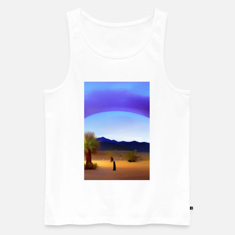 Arabische Wüste - Männer Premium Bio Tank Top - Weiß