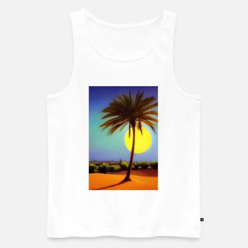 Arabische Wüste - Männer Premium Bio Tank Top - Weiß