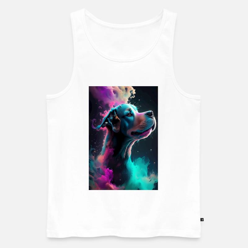 Süßer Hund - Männer Premium Bio Tank Top - Weiß