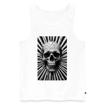 T-shirt The Last Revelation - Men's Premium Organic Tank Top - white - Front - AI Model Male 178 light (178cm)