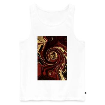 Abstract Germany Fluid Art Part 1. - Men's Premium Organic Tank Top - white - Front - Michal (187cm)