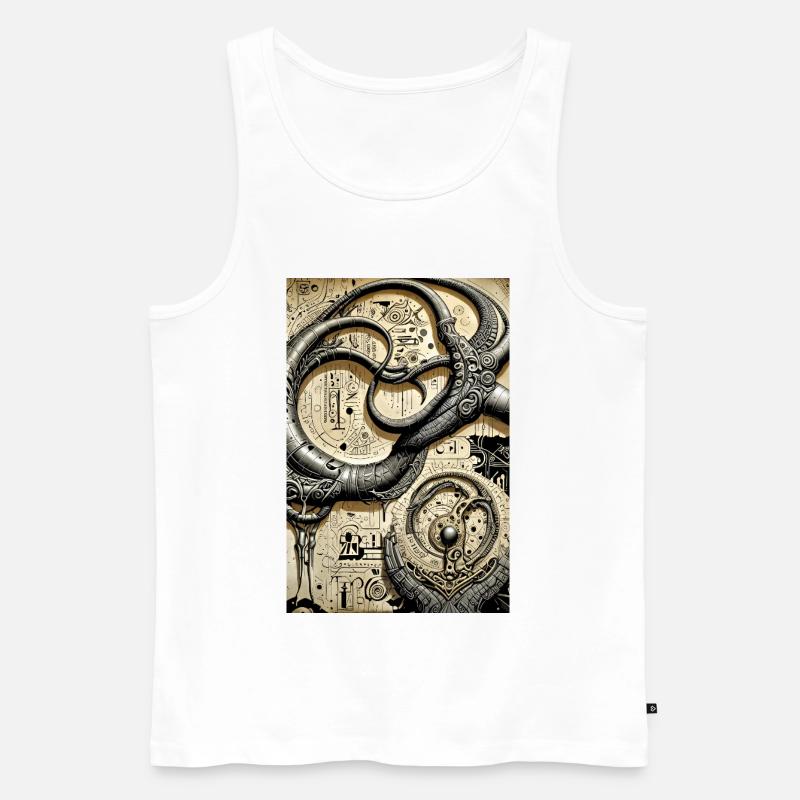 Ppatch 09 - Männer Premium Bio Tank Top - Weiß