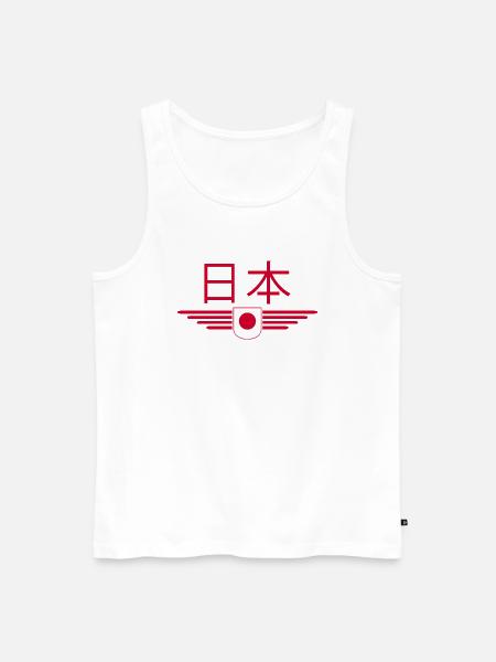 Ich liebe Japan, Stil Design T-Shirt - Männer Premium Bio Tank Top - Weiß