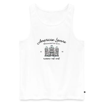 Washington D.C., attraction American Louvre - Men's Premium Organic Tank Top - white - Front - AI Model Male 178 light (178cm)