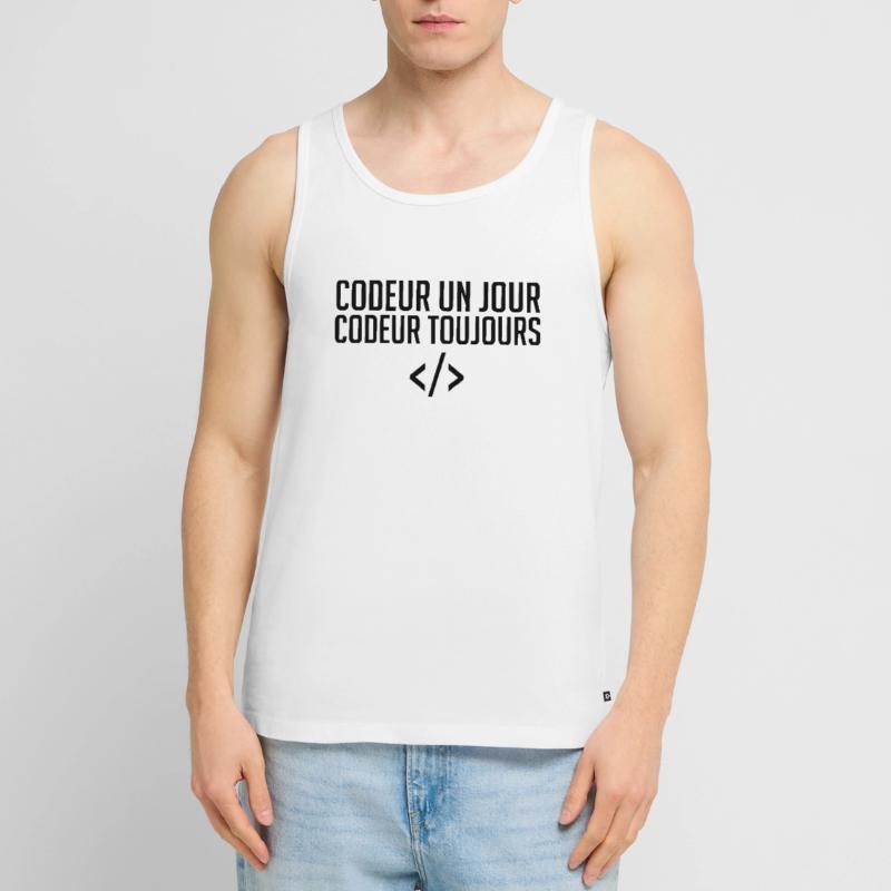 Codeur Un Jour, Codeur Toujours Débardeur bio Premium Homme